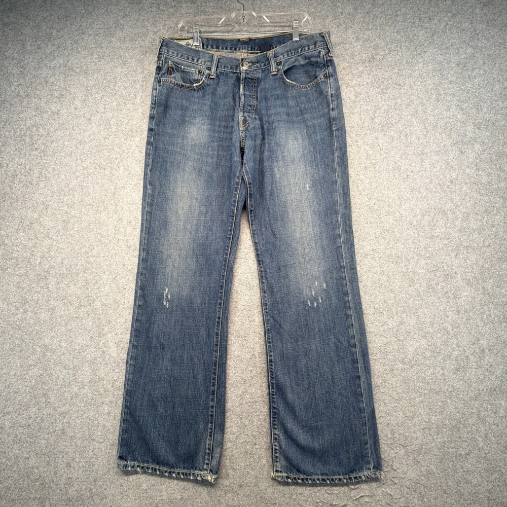 Vintage Abercrombie & Fitch Jeans 34x32 Low Rise Loose Bootcut 90s